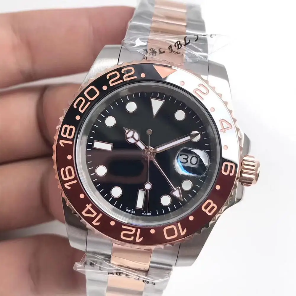 

U1 factory AAA high quality luxury men's watch GMTII series m126711 sapphire mirror black red two-color ceramic bezel 40MM watch