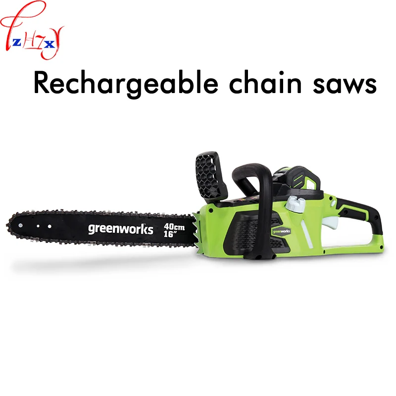 

1pc Charging chain saw household electric hand - held wood cutting saw 40V lithium battery multi-function saw 1000-1200W