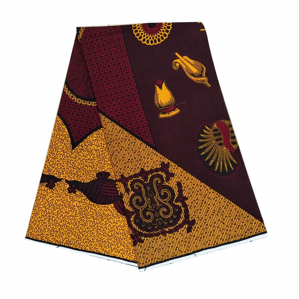 

Dutch wax printed wrapper African Wax Prints Fabric Ankara wax printed pattern 100% cotton