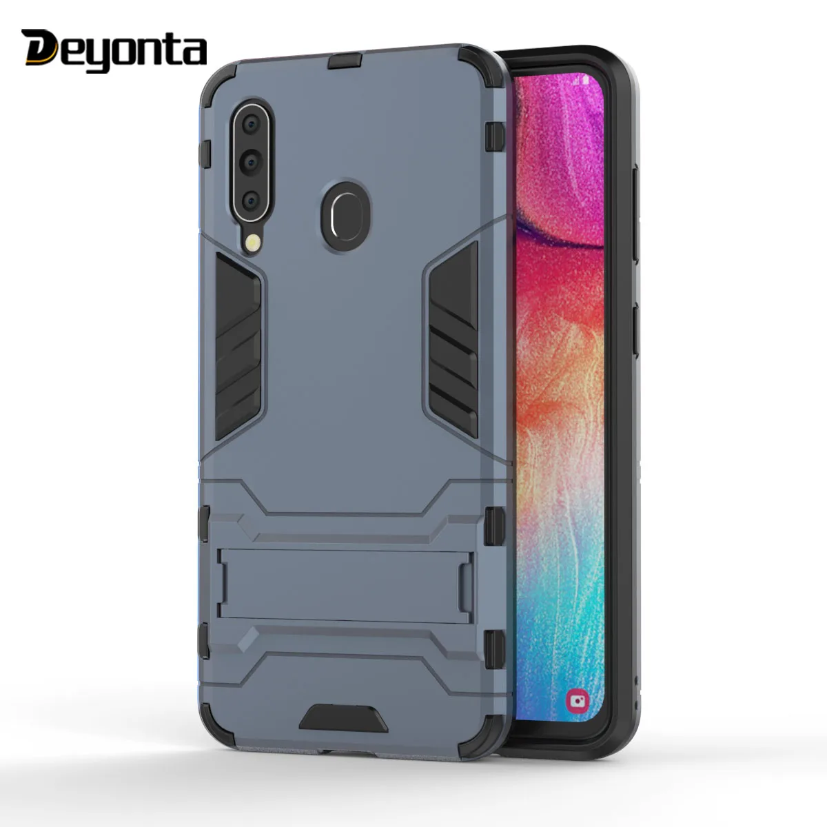 

Deyonta Armor Shockproof Hybrid Hard stand Back Protection Case For Samsung Galaxy A60 A20e A2 Core Bumper Cover Cases Coque