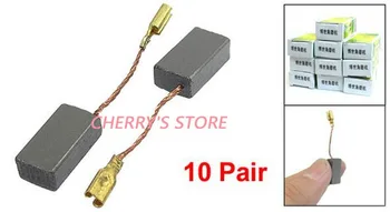

10 Pair 39/64" x 5/16" x 1/5" Power Tool Carbon Brushes for Bosch Angle Grinder
