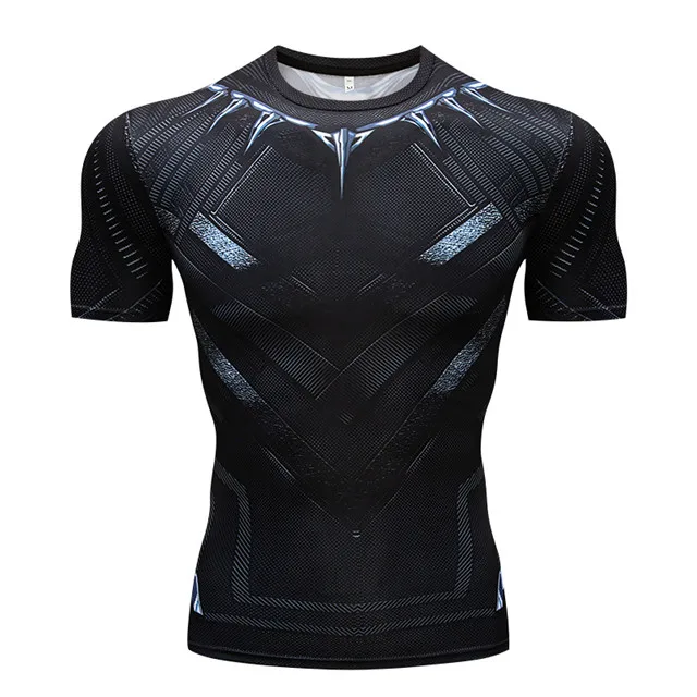 Новая футболка с 3D принтом Бэтмена Против Супермена, компрессионная футболка для фитнеса, Мужская футболка с аниме супергероем, бодибилдингом - Цвет: 10