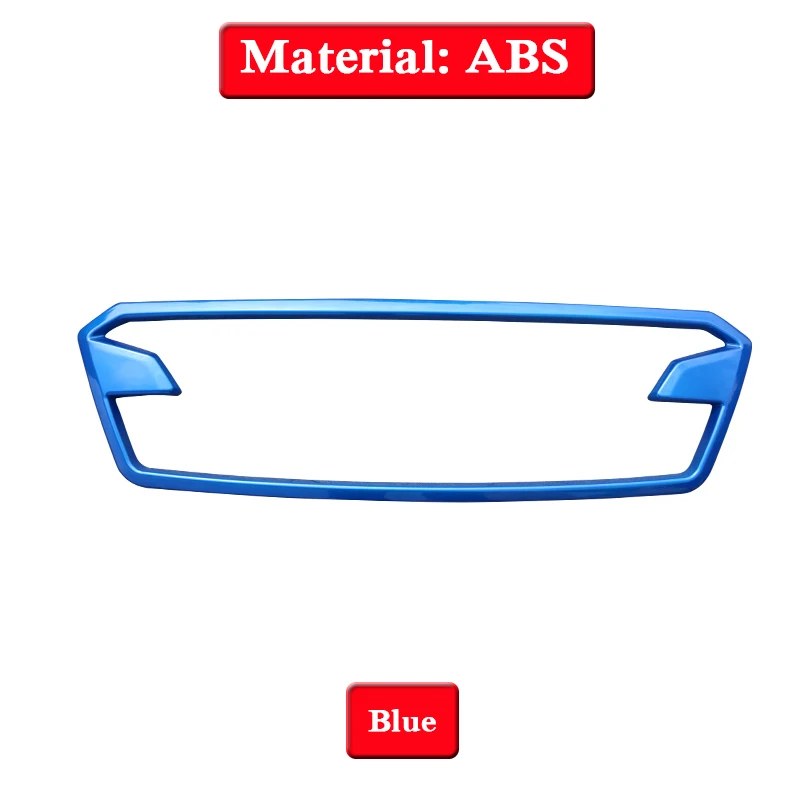 QCBXYYXH автомобильный Стайлинг ABS Хром Передняя решетка капота Крышка двигателя Накладка для Subaru XV Авто Внешние блестки аксессуары - Цвет: Синий