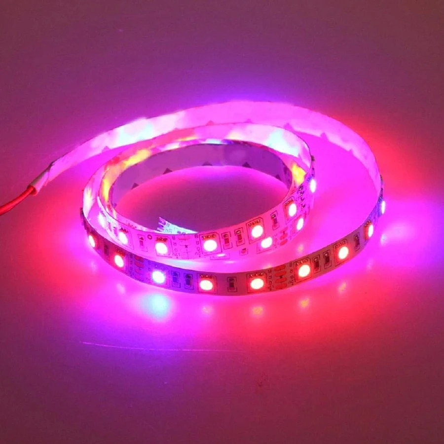 1M 2M 3M 4M 5M LED Plant Grow light 5050 DC 12V Full Spectrum LED Growth Strip Light for Greenhouse Hydroponics Plant Vegetable