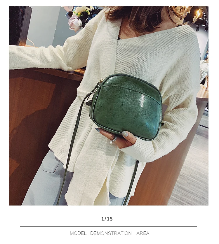 2018 Hot Small Shell Crossbody Bags for Women New Simple Casual Mini Brown Messenger Bag for Girls Flap PU Leather Shoulder Bags(22)