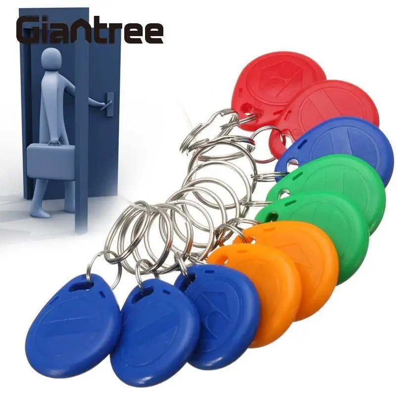 

Giantree Rewritable 125KHz RFID ID Cards Keyfobs EM4305 Access Control Tag Rewrite ID Key Fobs Copy Token Key Tags Keychain