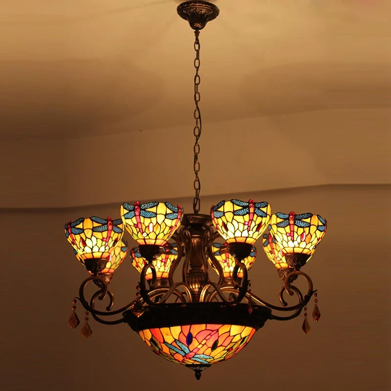 glass chandelier tiffany