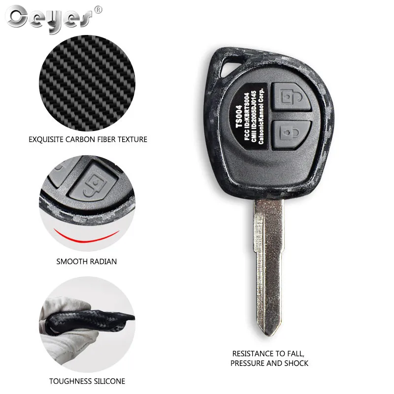Carbon fiber key cover for SUZUKI (2)