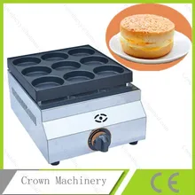 Газовая машина для производства гамбургеров с 9 отверстиями; машина для приготовления гамбургеров; газовая машина для приготовления блинов