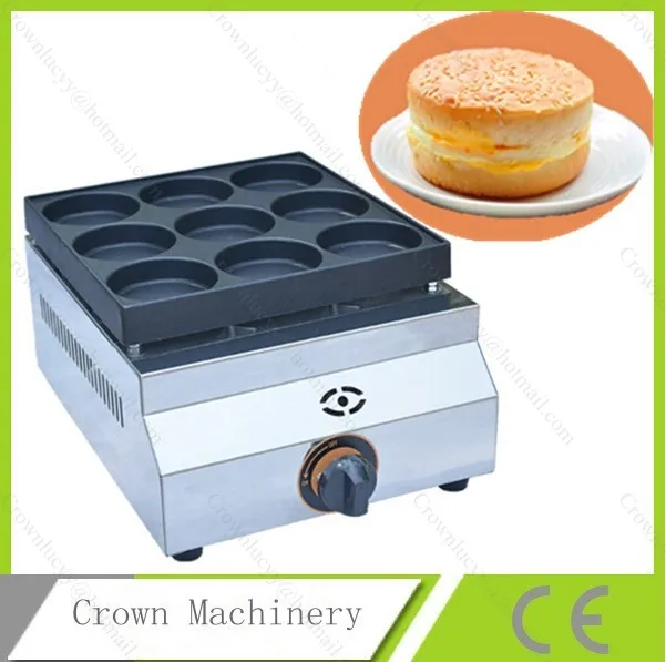 

Gas 9 holes burger making machine;hamburger machine;Gas Pancake Maker Baker Machine