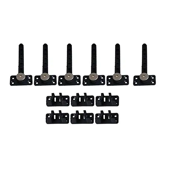 6PCS 14x6cm Plastic Iron Sectional Sofa Furniture Interlocking Sofa Connectors Brackets Hardware