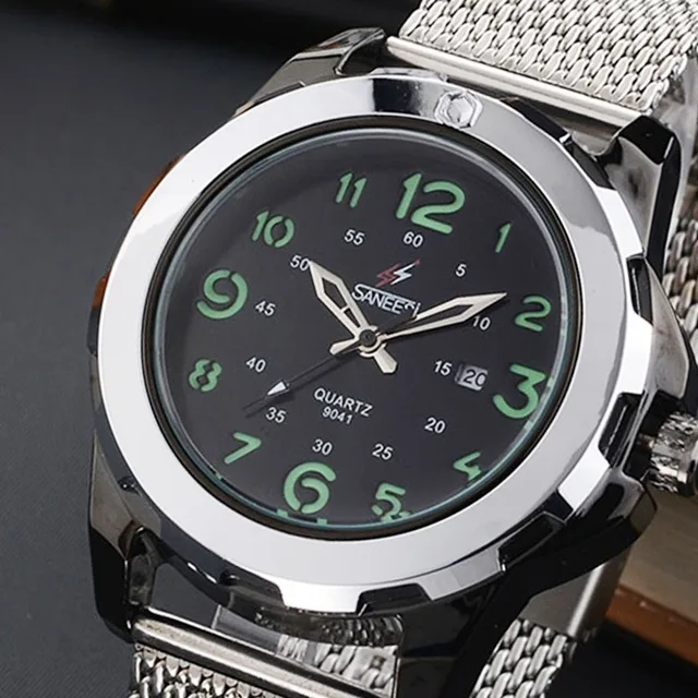 SANEESI Men's Quartz Watches Japanese Movement 30 Meters Waterproof