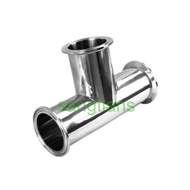 

1'' 25MM SS304 clamped tee, Tee Stainless steel, Stainless steel pipe fitting,clamp tee,Sanitary Tee