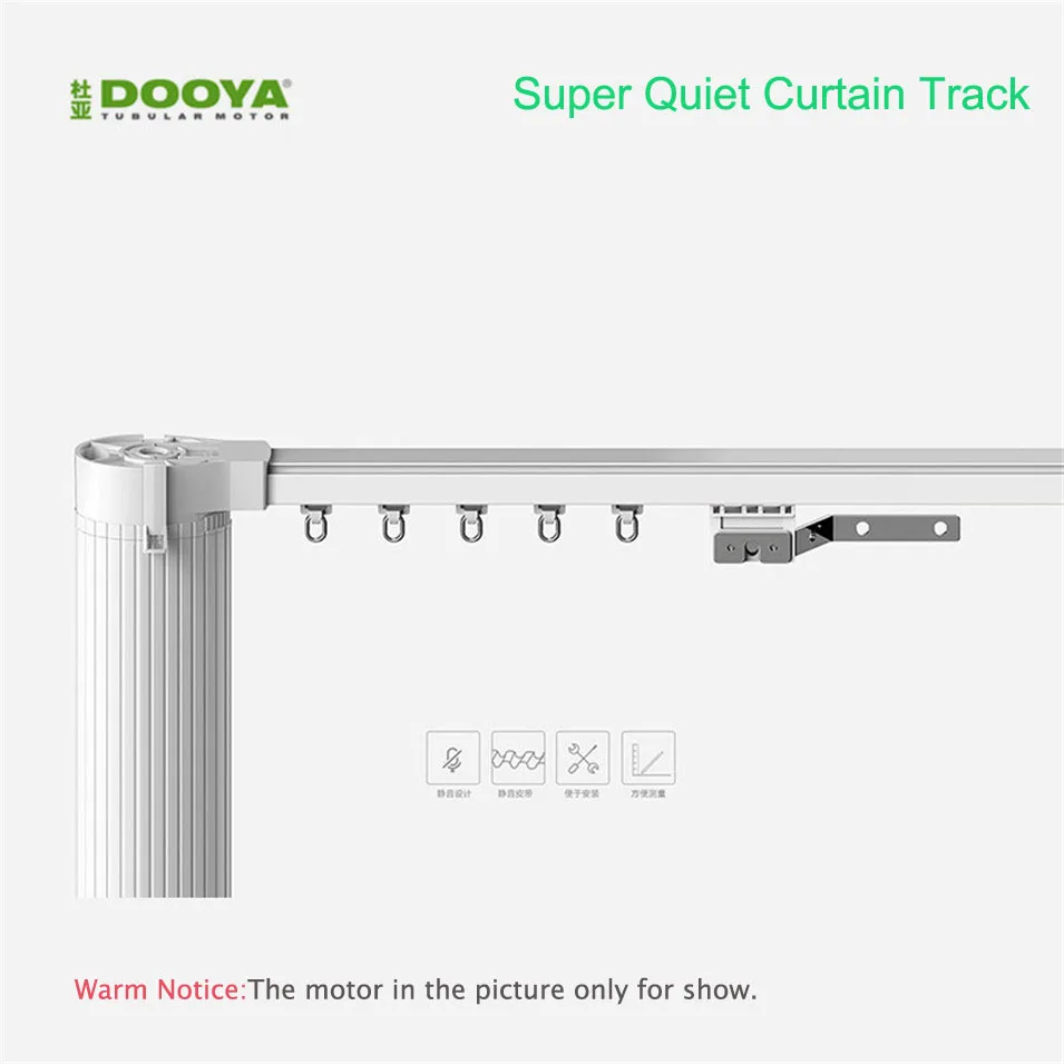 

Original Dooya High Quality Customized Electric Curtain Track for Remote Control Electrical Curtain Motor Smart Home Automation