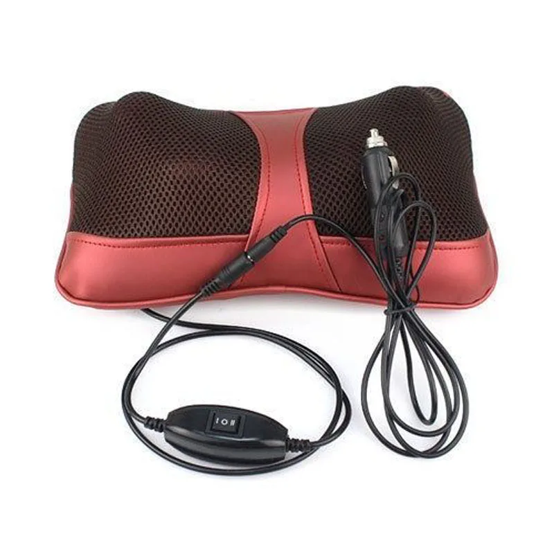 

Multifunction Car Shoulder Neck Shiatsu Massager Pillow Infrared heating Vibrating Massage Cushion Headrest With