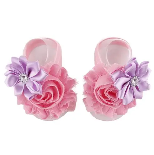 

Free shipping 100pcs(50sets) Lovely Top Foot Flower Foot ornaments kid's Foot