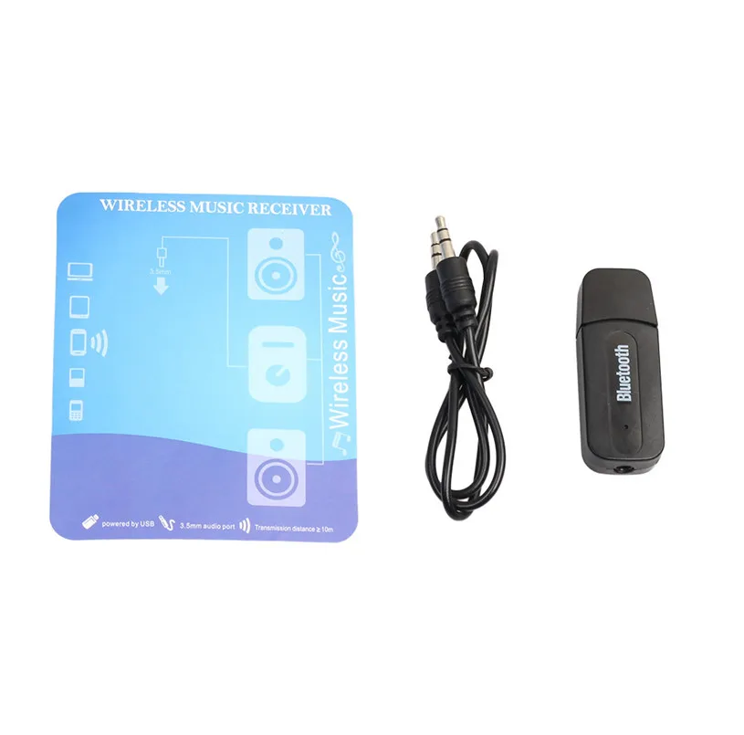 5V 3.5mm Wireless Bluetooth 2.1 + EDR USB AUX Audio Music Receiver Adapter Bluetooth Car Kit For cell phone 5V 3.5mm Wireless Bluetooth 2.1 + EDR USB AUX Audio Music Receiver Adapter Bluetooth Car Kit For cell phone
