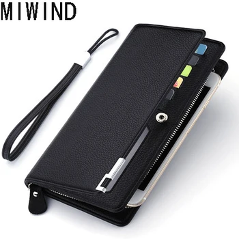 

MIWIND Luxury Brand Men Wallets Long Men Purse Wallet Male Clutch Leather Wallet Men Business Male Wallet Coin TC1013