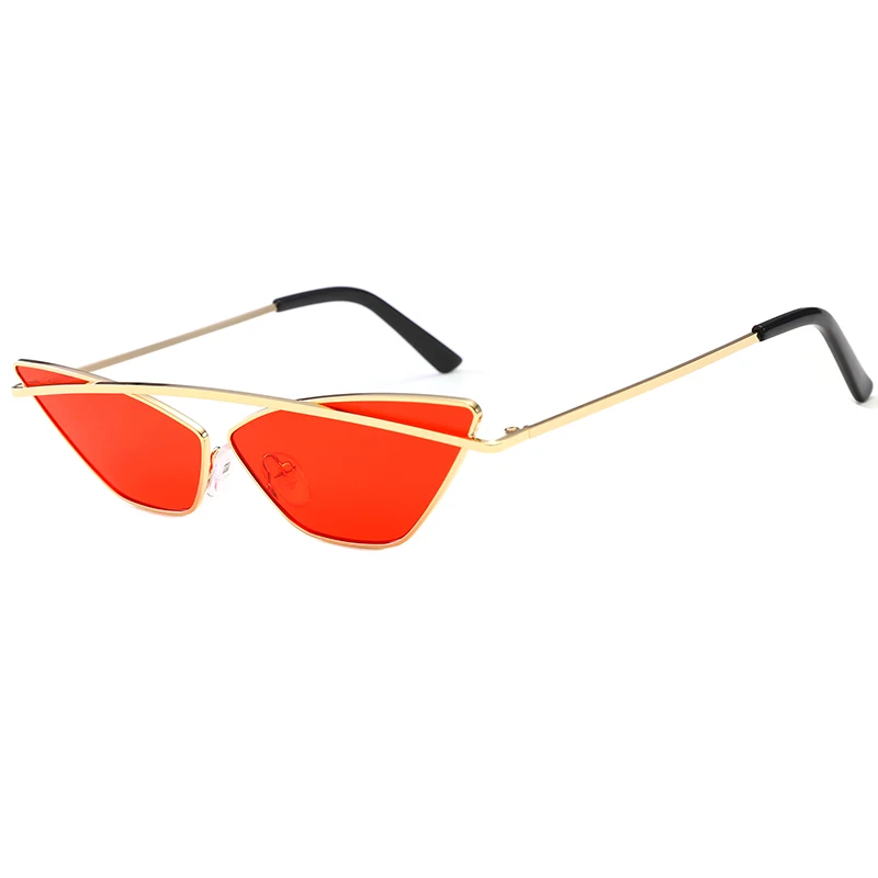 

New Cat Eye Sunglasses Women Vintage Brand designer Female Sun Glasses Metal Frame Mirror Ladies Shades Trending Eyewear