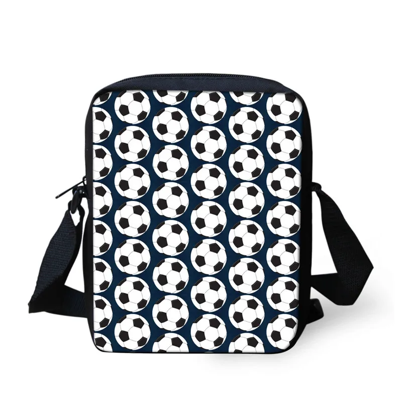 FORUDESIGNS/модные мужские сумки через плечо с принтом «Футбол», мини-сумка-мессенджер для детей, студентов, футбольные мячи, сумка-портфель для детей с клапаном - Цвет: L2518E