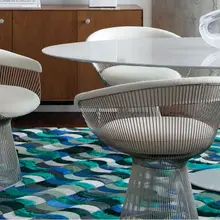 Ручная работа под заказ натуральный склеенный пэчворк воловья кожа синий зеленый черный белый ковер_ Кайл Силла для настенного пола гостиной спальни