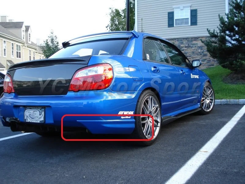 

Car Accessories Carbon Fiber Rear Bumper Corner 2pcs Fit For 2004-2007 Impreza WRX 8-9th JDM OEM Style Rear Bumper Spats