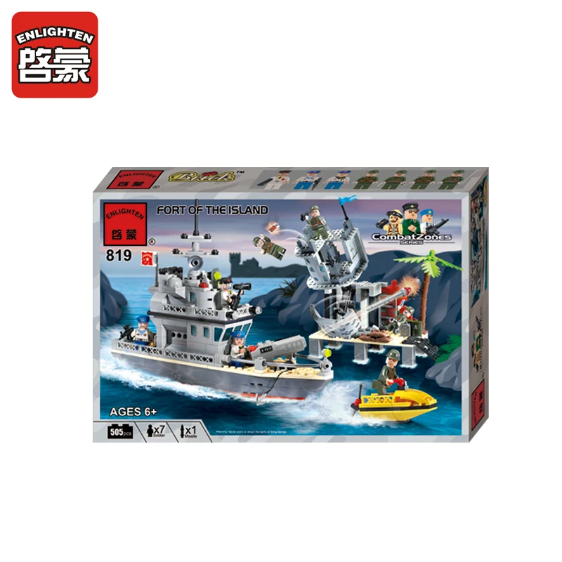 Enlighten Models Building toy Compatible with Lego E819 505pcs Fort Blocks Toys Hobbies For Boys Girls Model Building Kits Enlighten Models Building toy Compatible with Lego E819 505pcs Fort Blocks Toys Hobbies For Boys Girls Model Building Kits