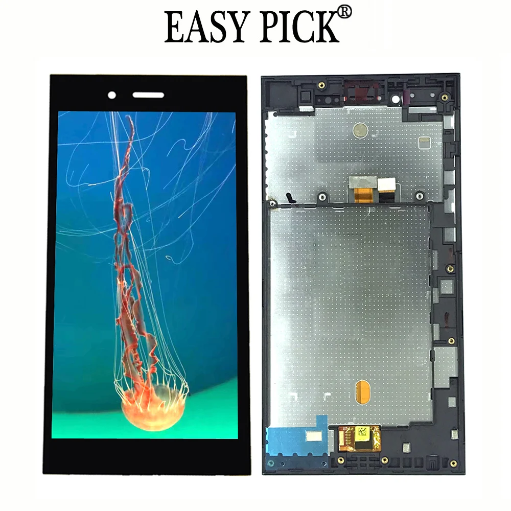 Продажа Для BlackBerry Z3 STJ100 1 STJ100 2 ЖК дисплей кодирующий преобразователь сенсорного экрана в сборе Замена с рамкой