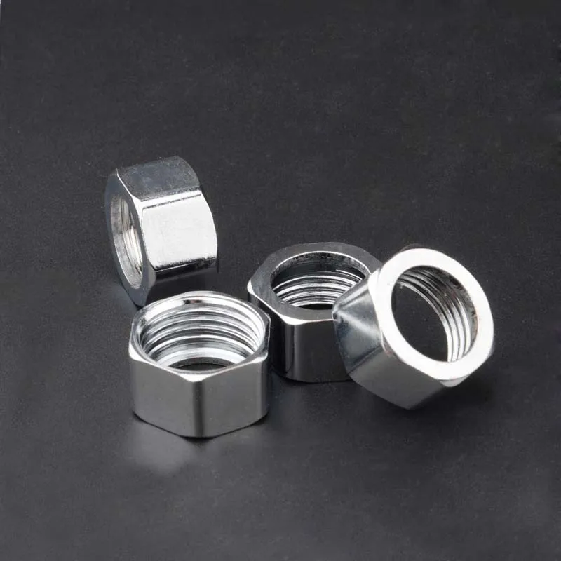 5pcs Stainless Steel Bellow Nuts Convert Jack Accessories For Natural Gas Screw Connectionsin