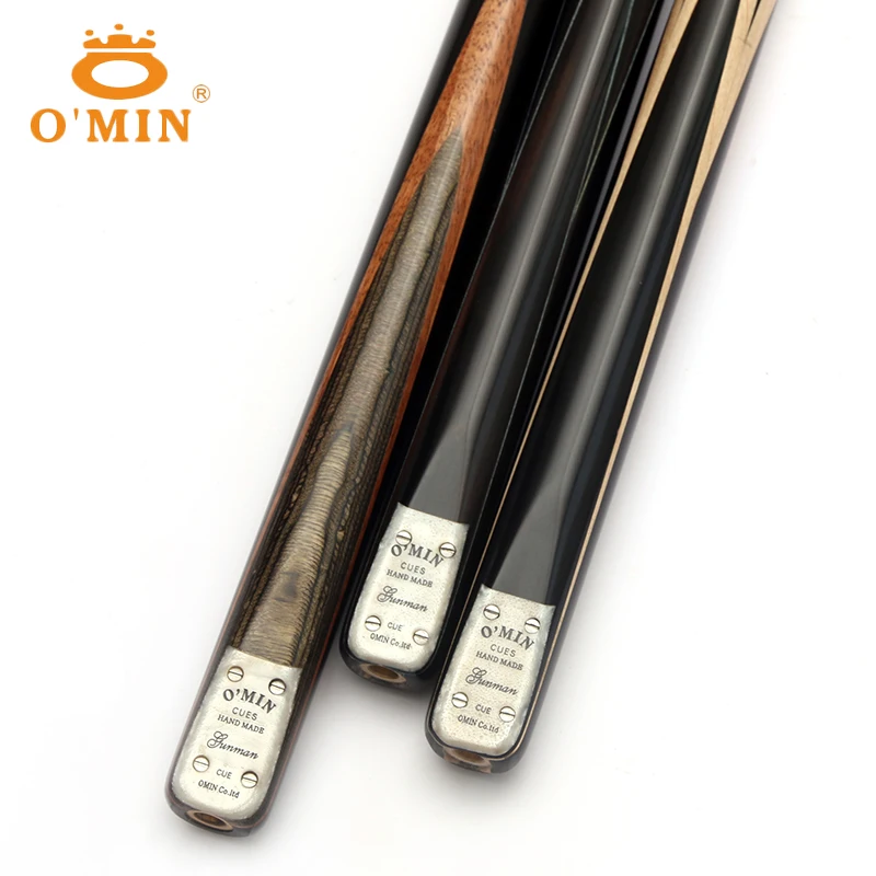 Новое поступление OMIN ручной работы GUNMAN цельный снукер кий комплект с хорошим чехлом с телескопическим удлинителем 9,8 мм наконечник снукерная ручка кий