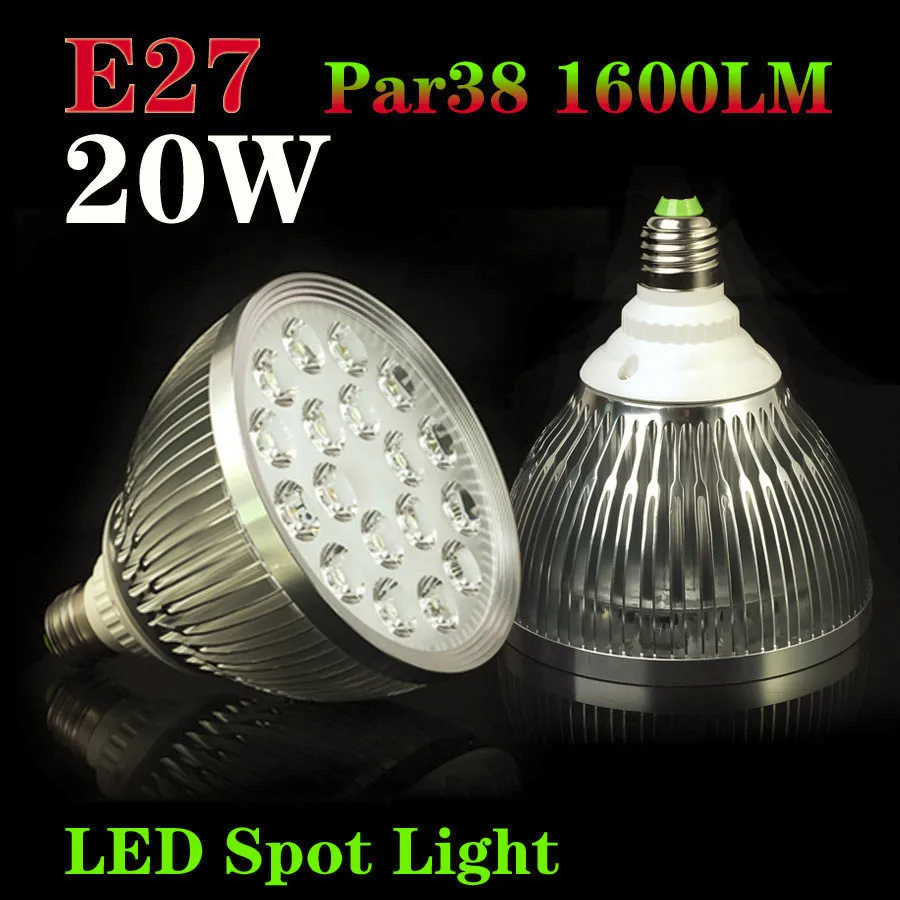 

Innovative items! 1pcs E27 Par38 20W 18LEDS 110V/220V Led Bulb Lamp Light Spotlight For Home Free shipping