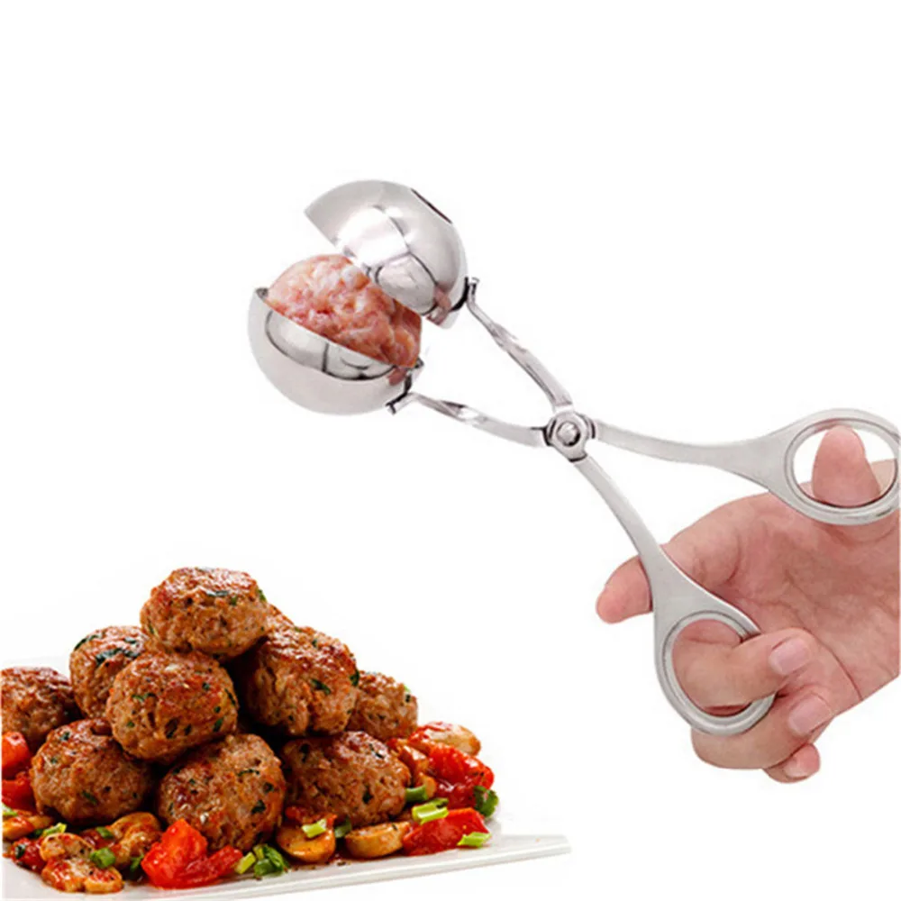 Нержавеющая сталь антипригарный Meatball Maker Плесень удобный фаршированный арбуз