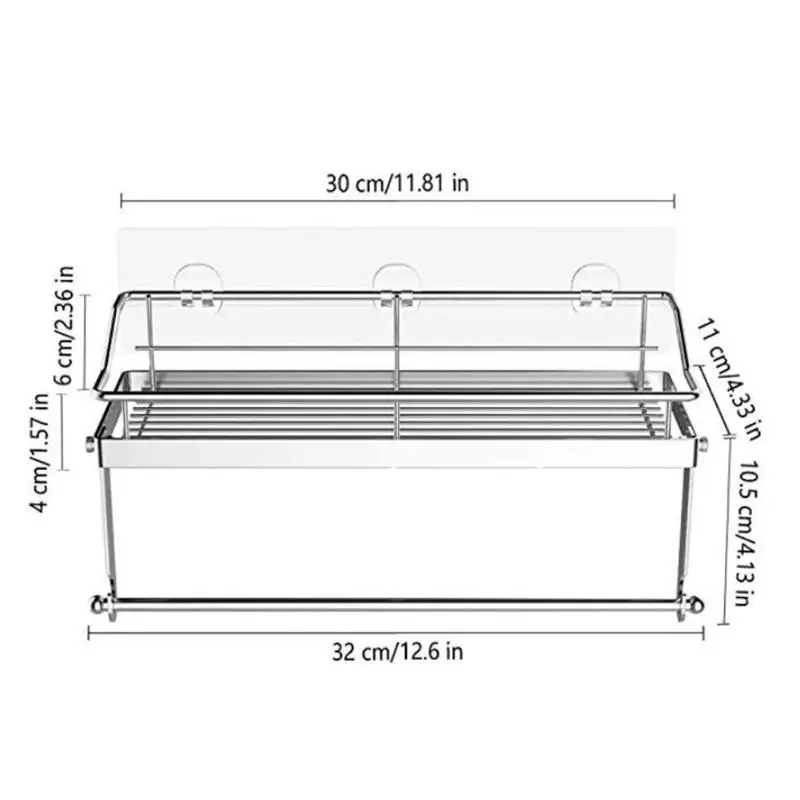 Клейкая бумага держатель для полотенец полка из нержавеющей стали настенное крепление корзина для хранения