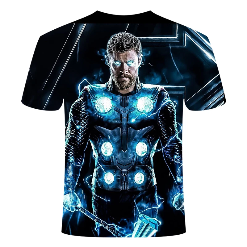 Летние 3D печатные Мстители Железный человек бесконечные перчатки стиль мужской футболки мужские уличные Бэтмен, Железный человек танос Тор