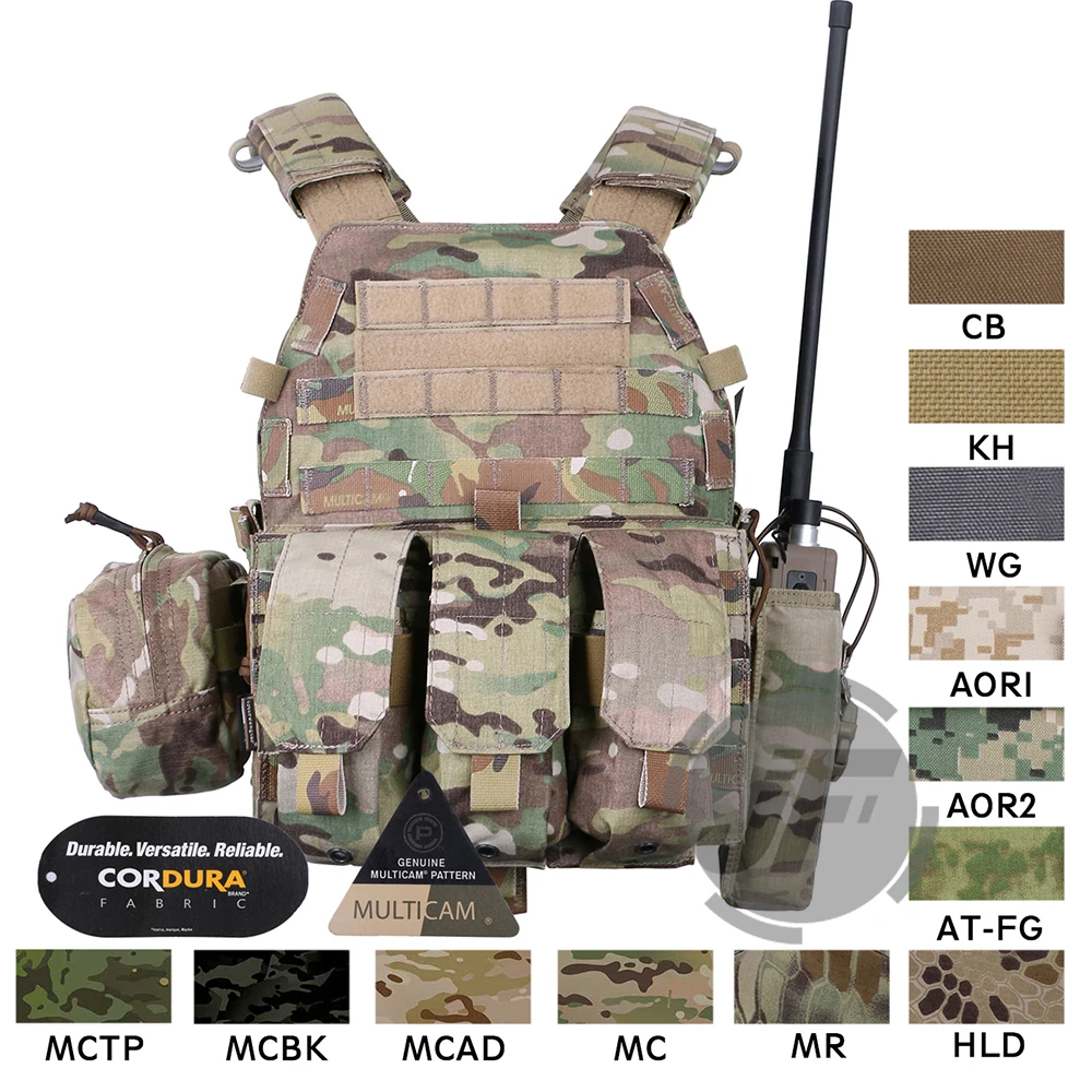 US $135.95 Emerson Tactical Modular Molle Lbt6094a Plate Carrier Emersongear Lbt 6094a Combat Vest W M4 M16 556 223 Magazine Pouches