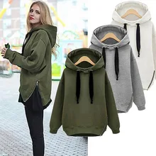 Loose Knitted Sweater Drawstring Hooded Long Sleeve Aztec Burderry Women Cardigan Poncho Women Sweater Pull Femme Hiver Jumpers