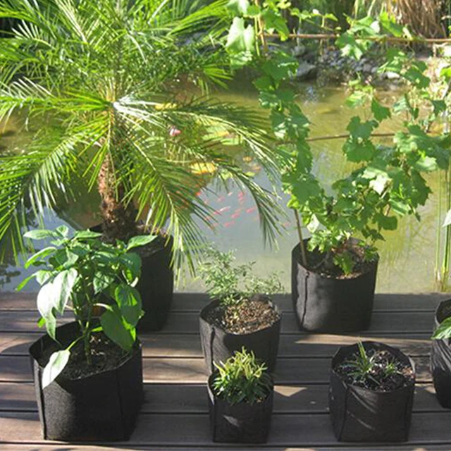 Fabric Grow Pots Breathable Bag environmental non woven fabrics waterproof Nursery Pots Grow Bag