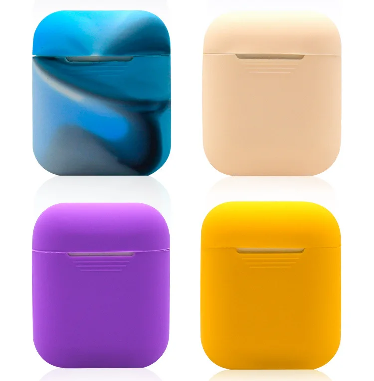 Silicone Wireless Bluetooth Earphones Case For Airpods Apple i10 i12 TWS Earbud Earphone accessories Protective Cover