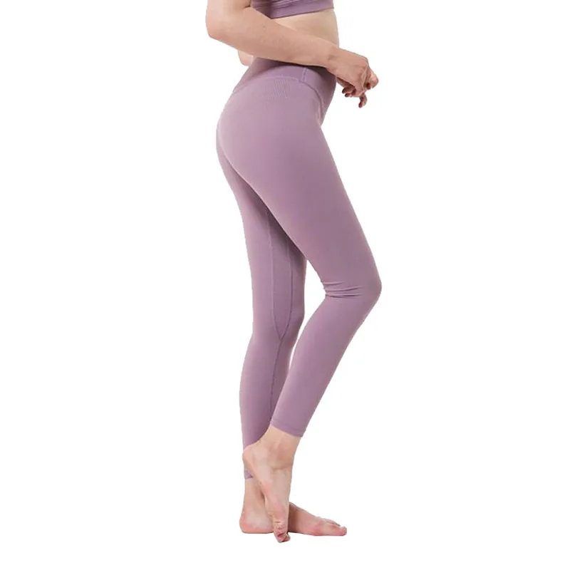 

Women's pencil pants Autumn Sport Elastic fitness Pants Skinny High Waist Nine pants Gym Breathable Running Pants 18025