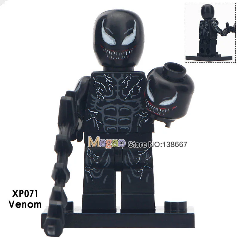 

Single Sale Venom Movie Series Deadpool Ironman Coptain America Spiderman Super Heroes Action Building Blocks Kids Toys