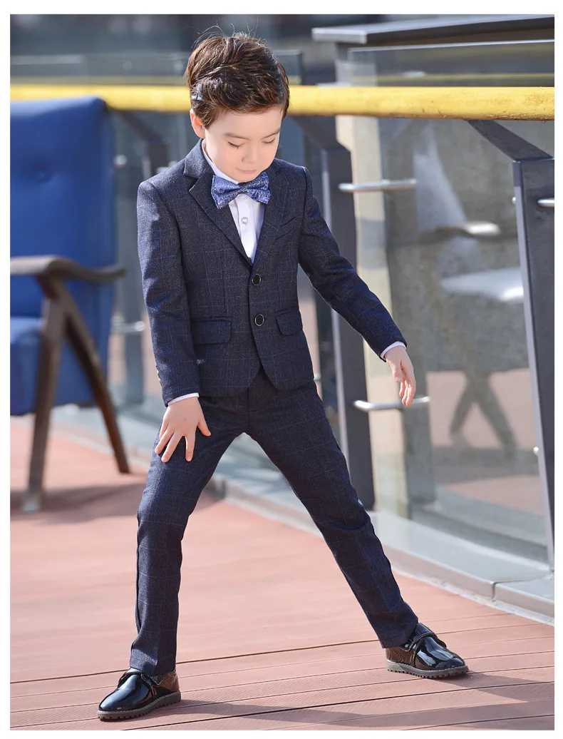  Boys Suits set Formal Boys Clothes children Wedding clothing Blazer Piano Costume back to School (10)