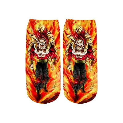 PLstar Cosmos/Хлопковые носки Z Son Goku/Son Gohan/Vegeta, хлопковые носки с разноцветными теплыми рисунками, короткие носки до щиколотки-4 - Цвет: 9