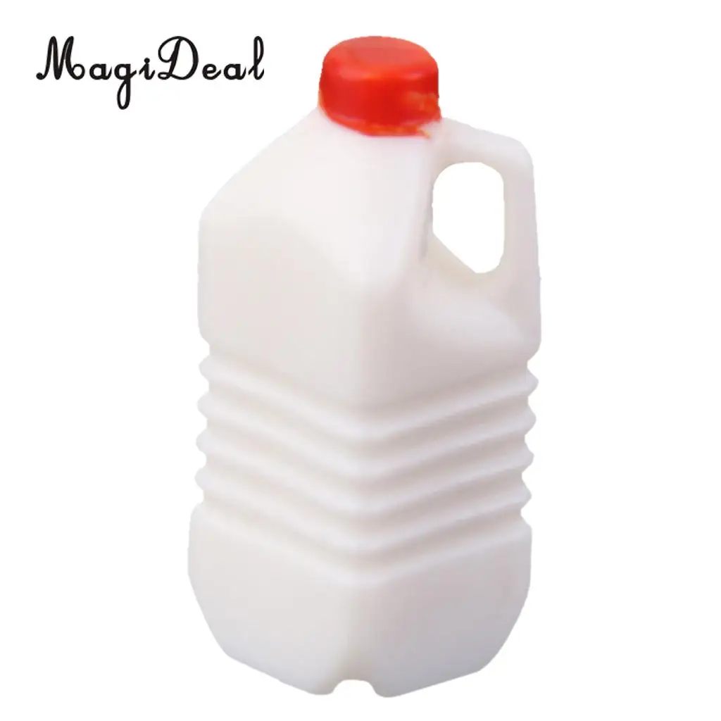 MagiDeal Simulation 1Pc PVC Miniature Milk Bottle Kitchen Food Furniture  for Dollhouse Dolls Decor Kid Pretend Play Classic Toy