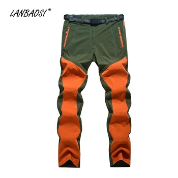 

LANBAOSI Autumn Outdoor Women's Hiking Pants Quick Dry Windproof Waterproof Treeking Climbing Camping Travel Sports Trousers