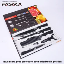 Hohe Qualität 6 stücke küchenmesser Küchenmesser sets mit 8 ”Chef Carving 7” Kleine Hackmesser 3,5 ”gemüsemesser Keramik Schäler Schere