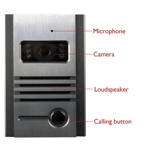 Freeship Night Vision Outdoor Intercom font b Camera b font Metal Outdoor Unit For Doorphone Free
