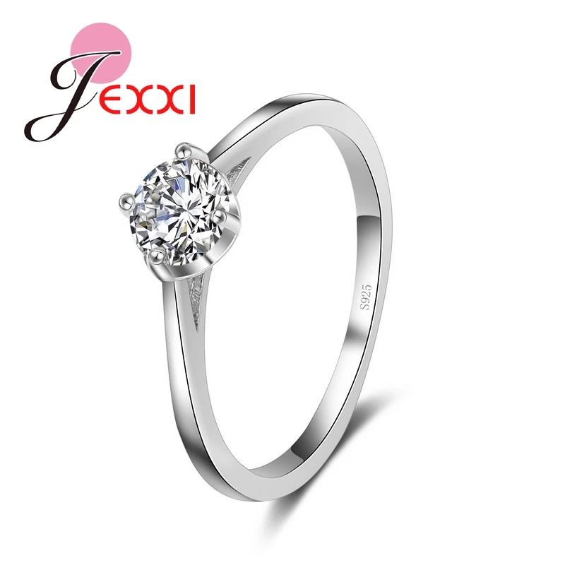 

Wedding Bridal Elegant Ring 925 Sterling Silver Anniversary Fashion Jewelry Cubic Zirconia Finger Jewelry Free Shipping