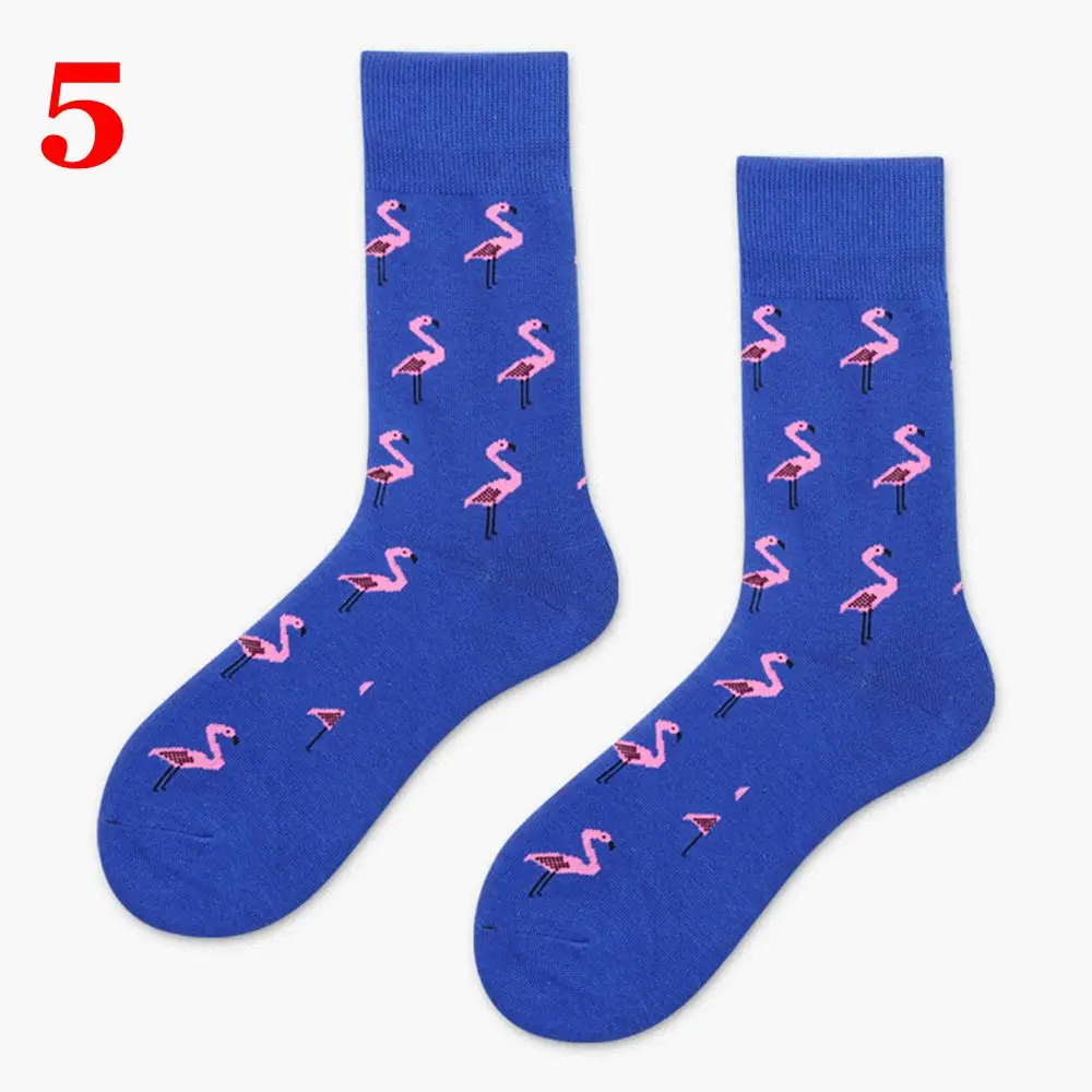 Мужские спортивные носки в стиле хип-хоп цветные Повседневные носки унисекс из чесаного хлопка забавные носки с объемным рисунком животных на зиму и весну - Цвет: 5