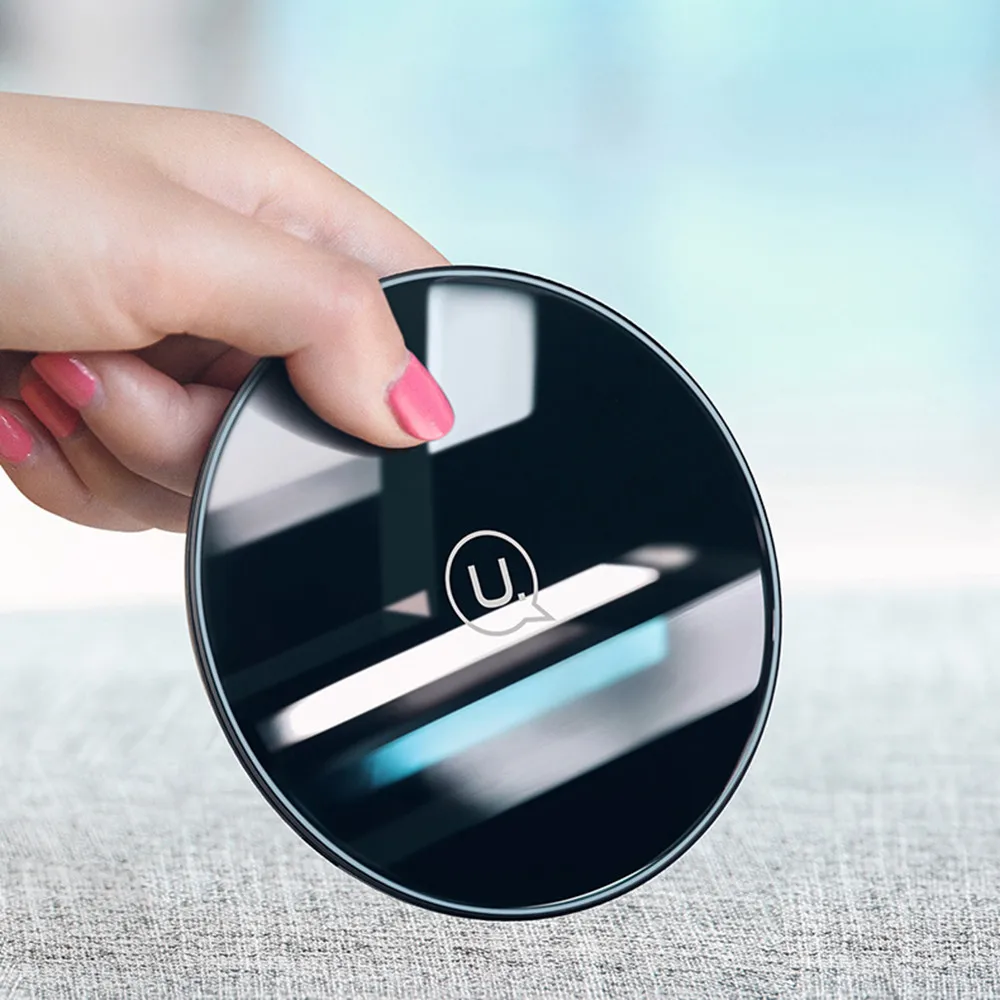 

USAMS Non Radiative Intelligent Recognition Of Glass Wireless Fast Charging for for iPhone 8/8 Plus / iPhone X Free Shipping
