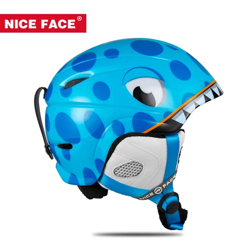 4 детский лыжный шлем роликовые коньки скейтборд Хоккей шлем для сноуборда Быстрый мото для езды на мотоцикле, велосипеде восхождение строп Вертлюг - Цвет: Небесно-голубой